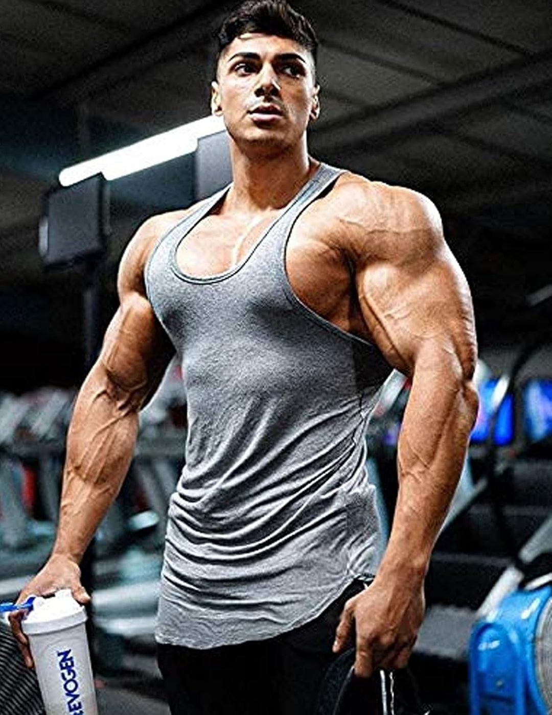 COOFANDY Herren Tank Top Bodybuilding Tanktops Ärmelloses Muskelshirt Fitness Stringer Achselshirts