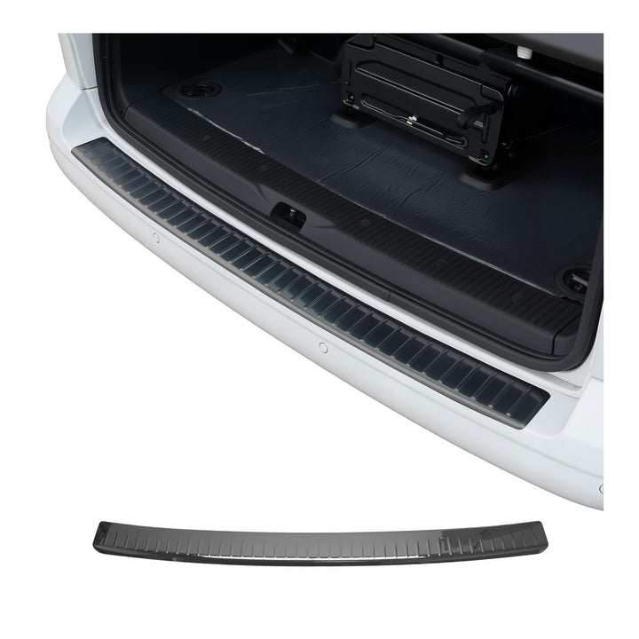 Ladekantenschutz Stossstangenschutz kompatibel mit VW Transporter T5 2003-2015 Edelstahl Chrom Dunke