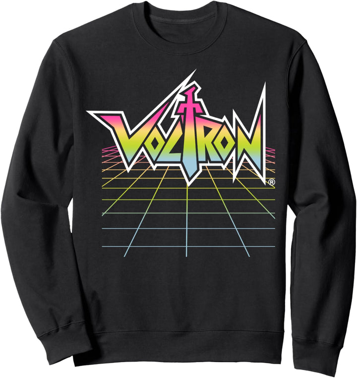Voltron: Defender of the Universe Gradient Grid Logo Sweatshirt