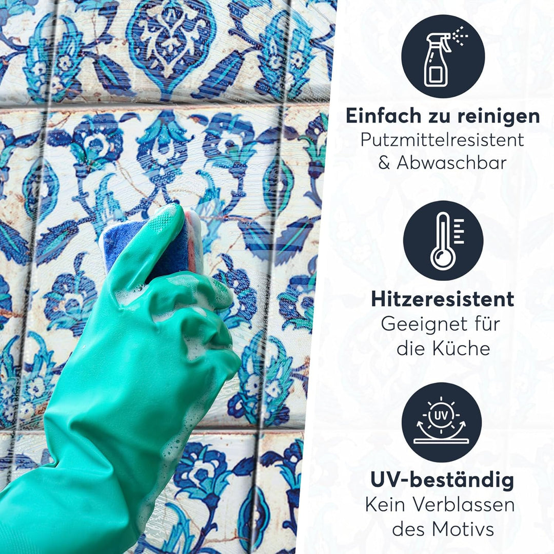 CREATISTO Klebefliesen Stickerfliesen Fliesenfolie - Hochwertige Aufkleber Sticker für Fliesen I Kle
