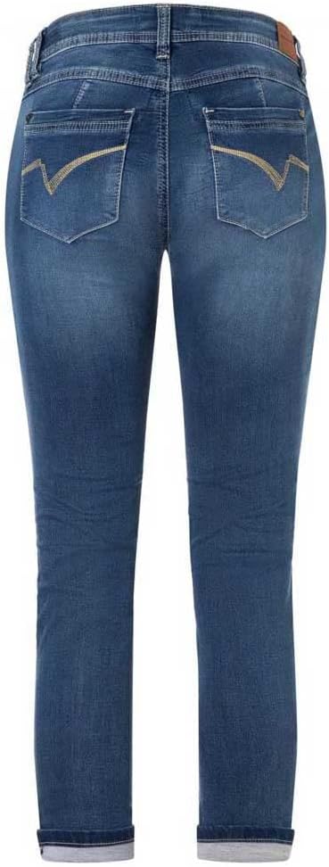 Timezone Damen Nalitz Slim Jeans 24W / 32L Blau (Blue Denim Wash 3041), 24W / 32L Blau (Blue Denim W