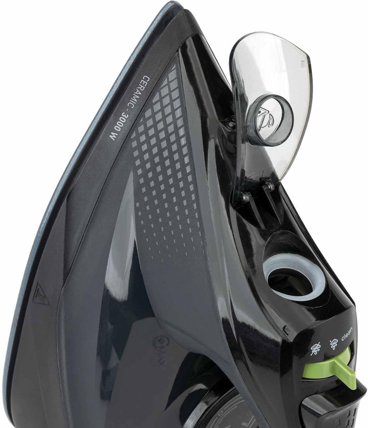 JATA JEPL2401 Bügeleisen, 3000 W, Keramiksohle, Dampfstoss, 220 g, vertikaler Dampf, Selbstreinigung