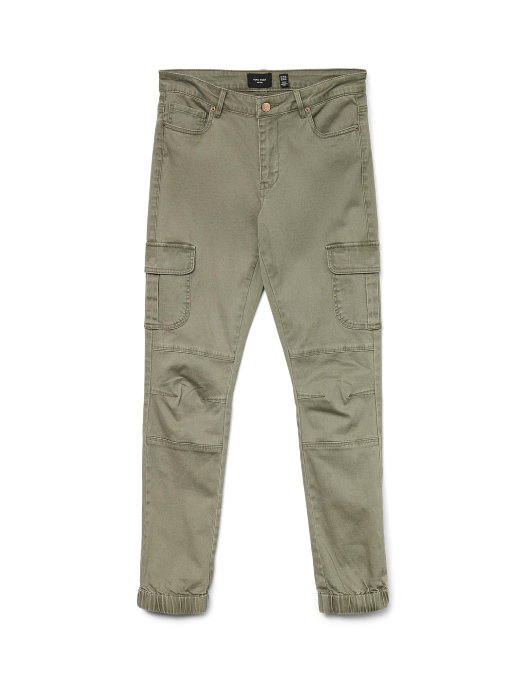 VERO MODA Damen Jeans Hose Stretch Denim Jogger Pants Cargo Stoffhose VMIVY XS / 32L Grün-2, XS / 32