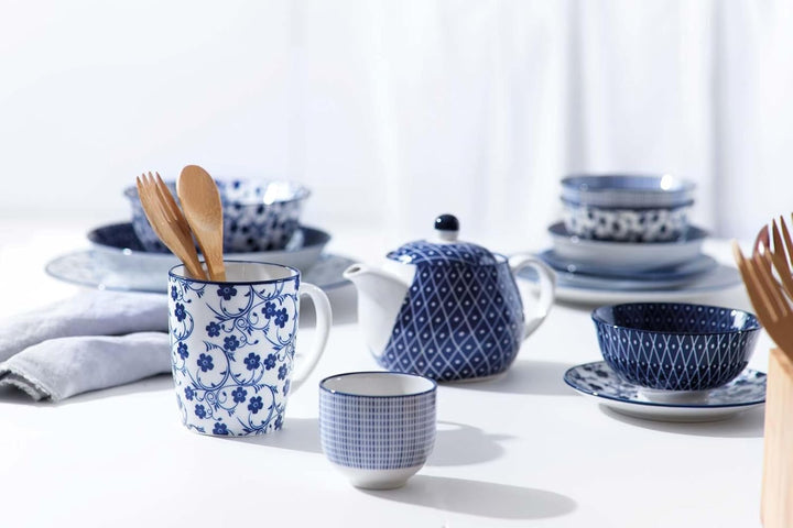 Ritzenhoff &amp; Breker Suppenteller-Set Royal Reiko 6-teilig, Ø 20.5 cm, Tiefe Essteller aus Porzellan,
