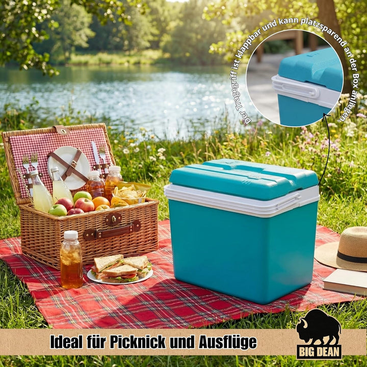 BigDean Kühlbox gross 35 Liter hält Lange kühl