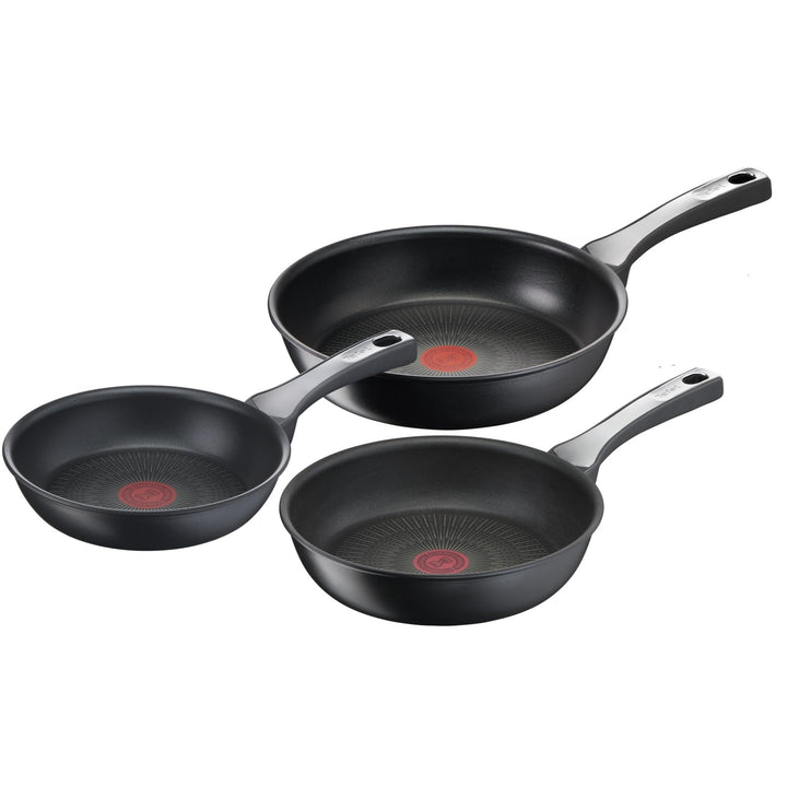 Tefal G25991 Unlimited On Pfannenset 3-teilig | mit kratzfester Titanium Antihaft-Beschichtung | The