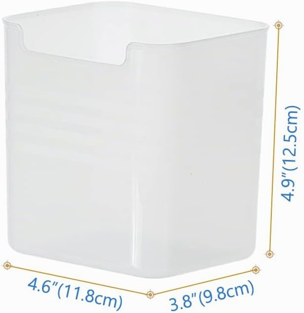 Poeland Kühlschrank-Organizer-Box, Kühlschrank-Seitentür, Aufbewahrungsbehälter, Kunststoff, durchsc