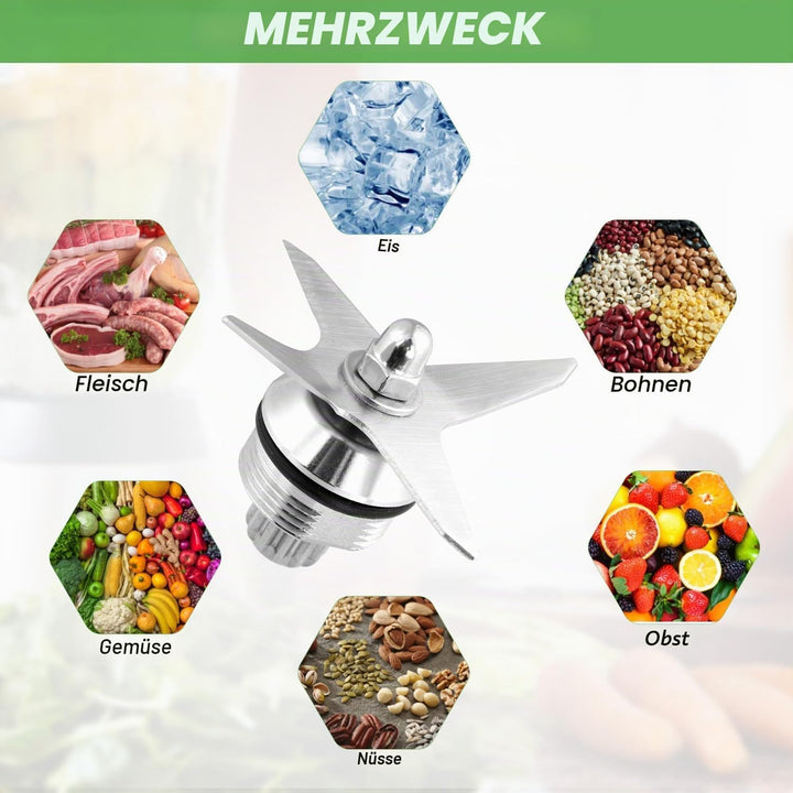 Ersatzklingen Mixer für Vitamix-Mixer 64oz und 32oz Behälter, Ersatz-Mixerklingenbaugruppe aus Edels