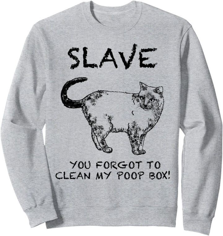 Siamesische Katze Zitat Hand gezeichnete Kunst Sweatshirt