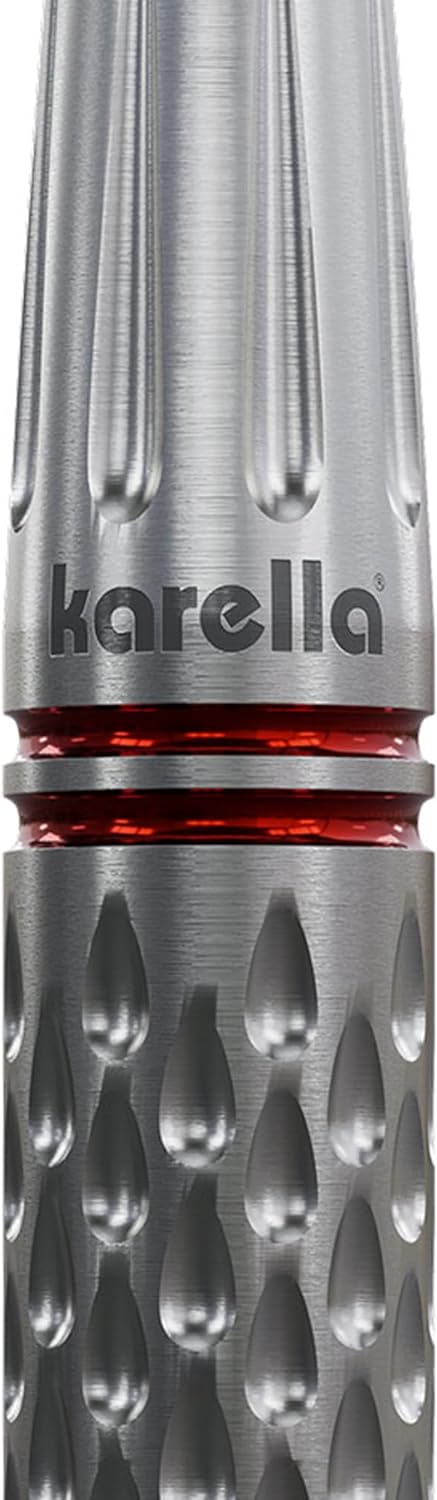 Karella Commander Steeldart und Softdart Silver, 90% Tungsten, 19, 21g, 23g, für klassisches Dartboa