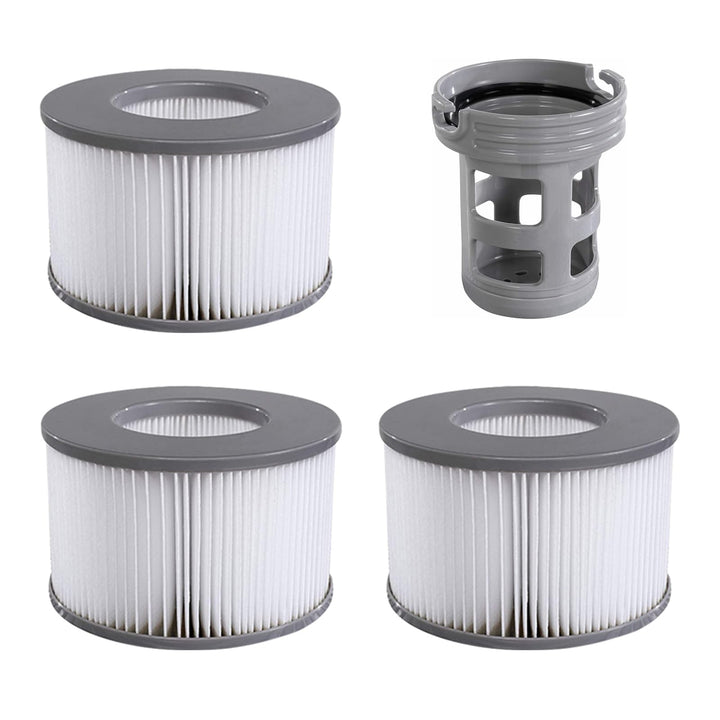 Filterkartuschen für MSpa Whirlpoal, Filter Zubehör für MSpa aufblasbare Pools, 3pcs Filter + Filter