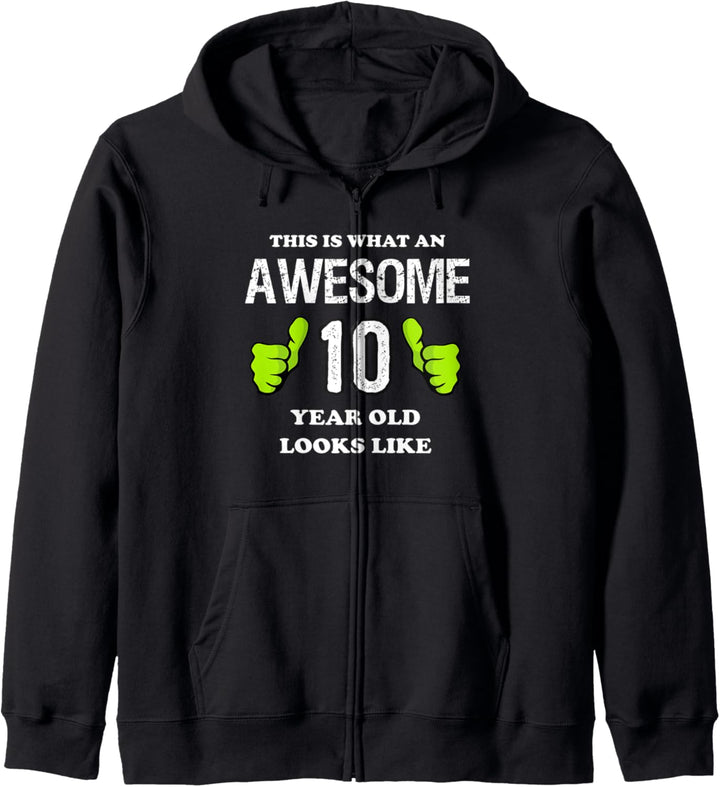 Gift for 10 Year Old Boy - Awesome 10 Year Old Kapuzenjacke