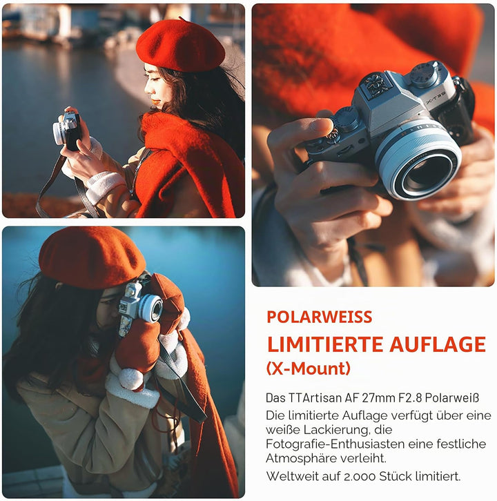 TTARTISAN 27mm F2.8 Autofokus APS-C Kameraobjektiv, Metall, geringes Gewicht, tragbare Kameraobjekti