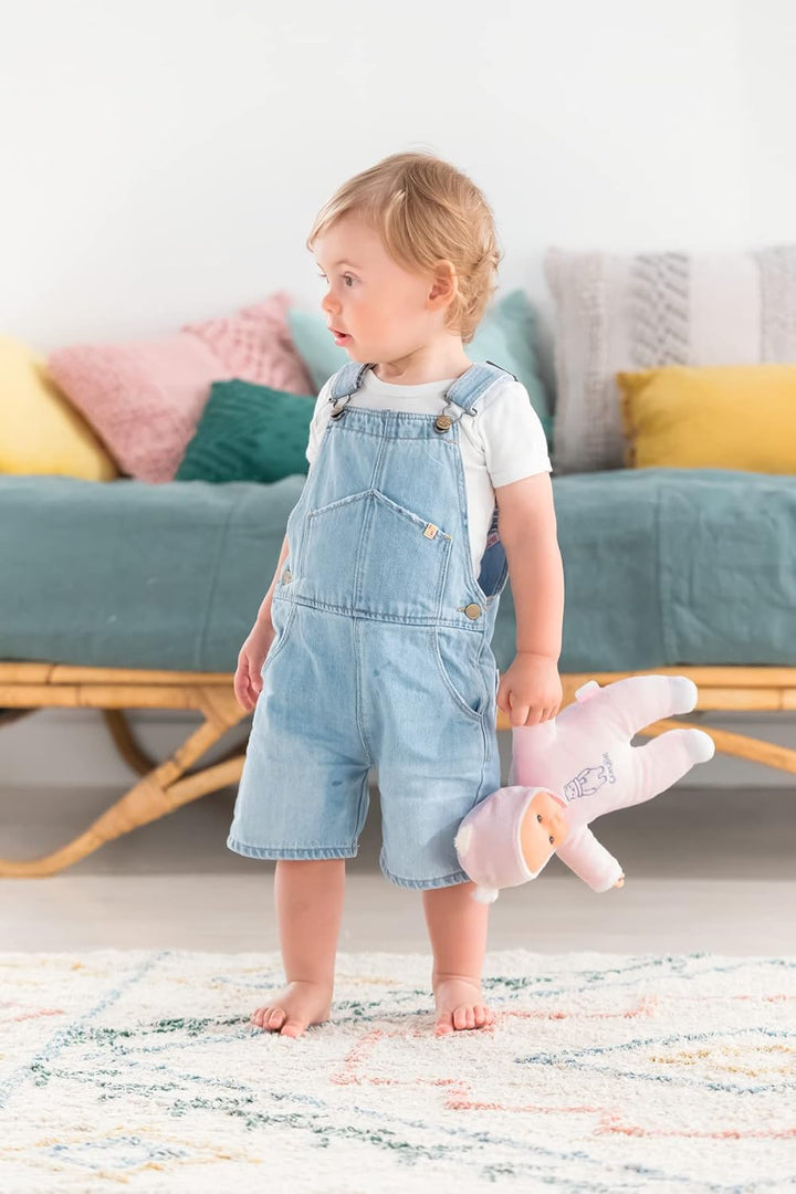 Corolle 9000100440 - Mon Doudou Sweetheart, rosa Bär, Weichkörperpuppe mit Kapuze, Namensetikett, Va