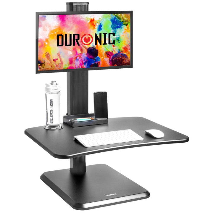 Duronic DM05D14 Schreibtischaufsatz mit Monitorhalterung | Computertisch 65 x 51 cm | Workstation hö