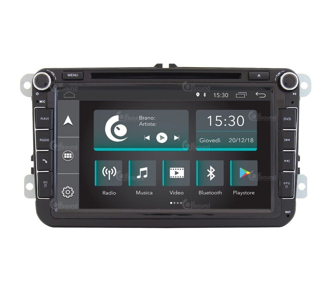Costum fit Autoradio für Volkswagen Android GPS Bluetooth WiFi Dab USB Full HD Touchscreen Display 9