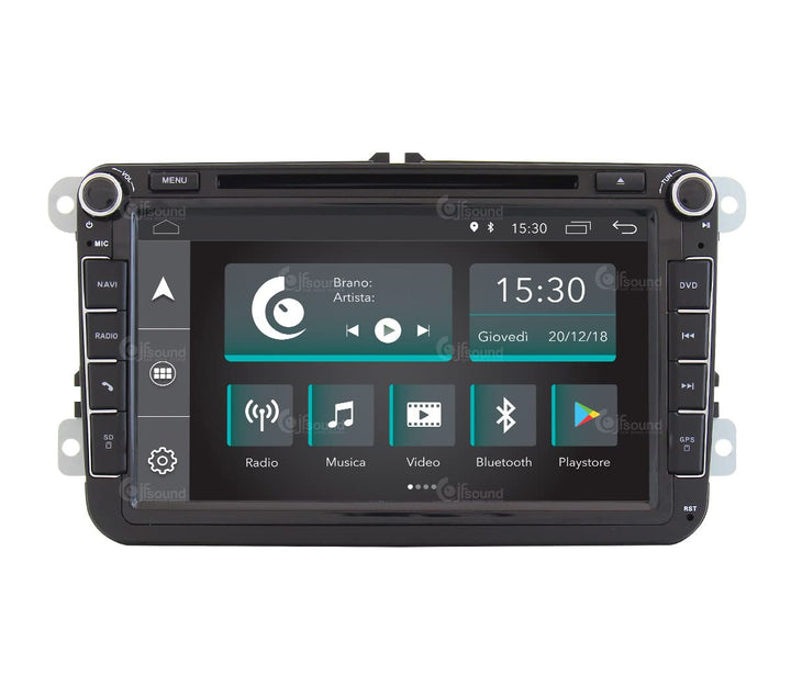Costum fit Autoradio für Volkswagen Android GPS Bluetooth WiFi Dab USB Full HD Touchscreen Display 9
