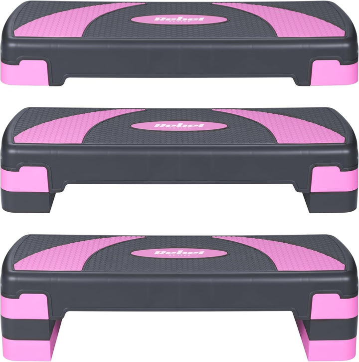 Rebel Step Für Aerobic und Training Fitness 3 Stufen Grau-violett RBA-3225-PU