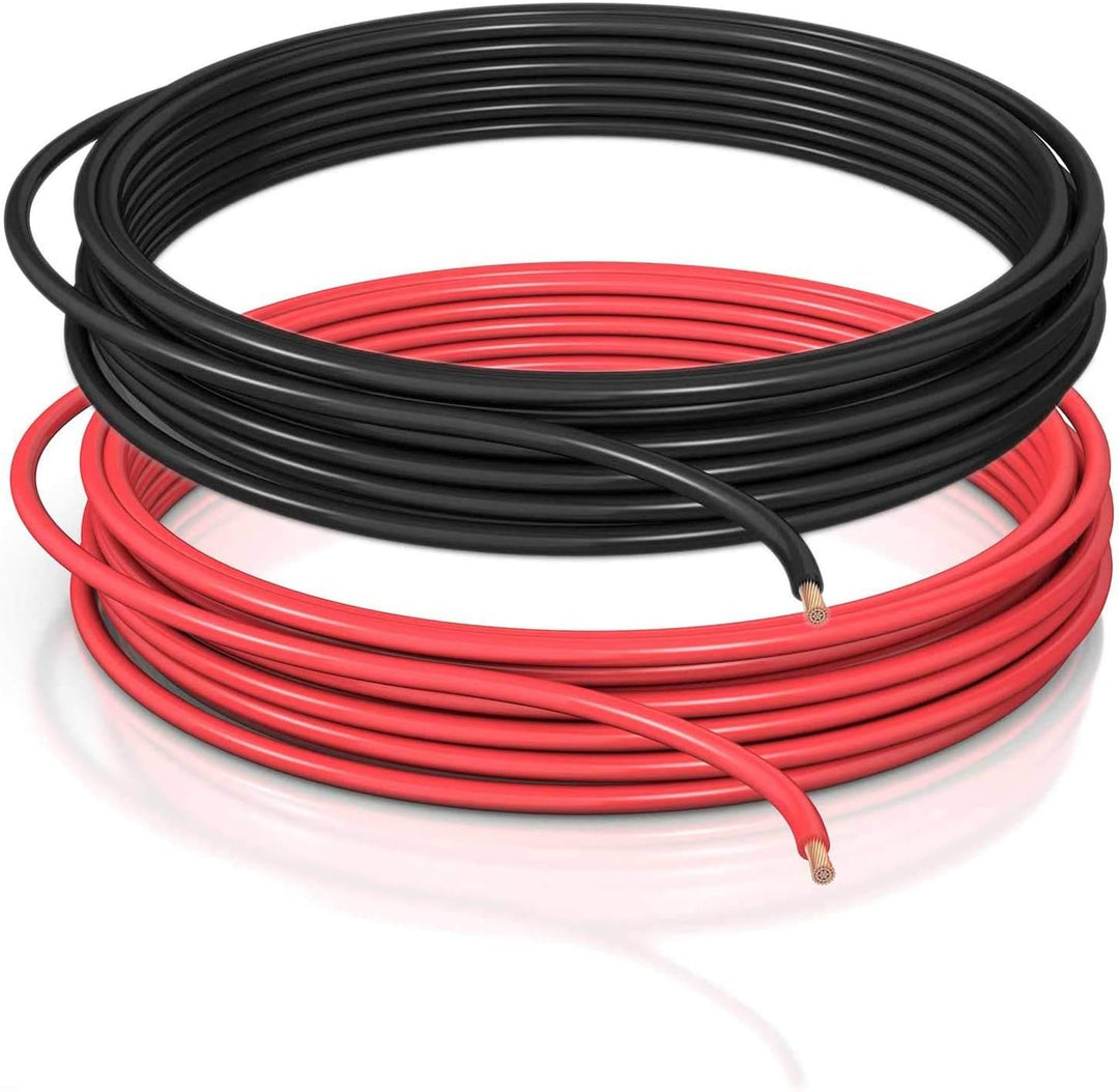 DCSk Fahrzeugleitung - 2,5mm² - 20m - FLRY B asymmetrisch - 2.5 mm² - KFZ Kabel Litze - Set Farbe ro