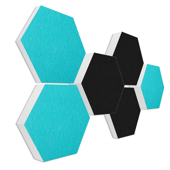 platino24 Schallabsorber COLORE aus Basotec G+ I Akustikpaneele mit Akustikfilz I 3D Wand-Paneele mi