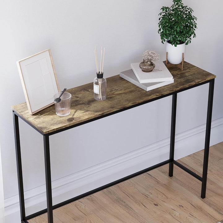Vida Designs Brooklyn Konsolentische, Holz, Dark Wood, No Drawer Dark Wood No Drawer, Dark Wood No D
