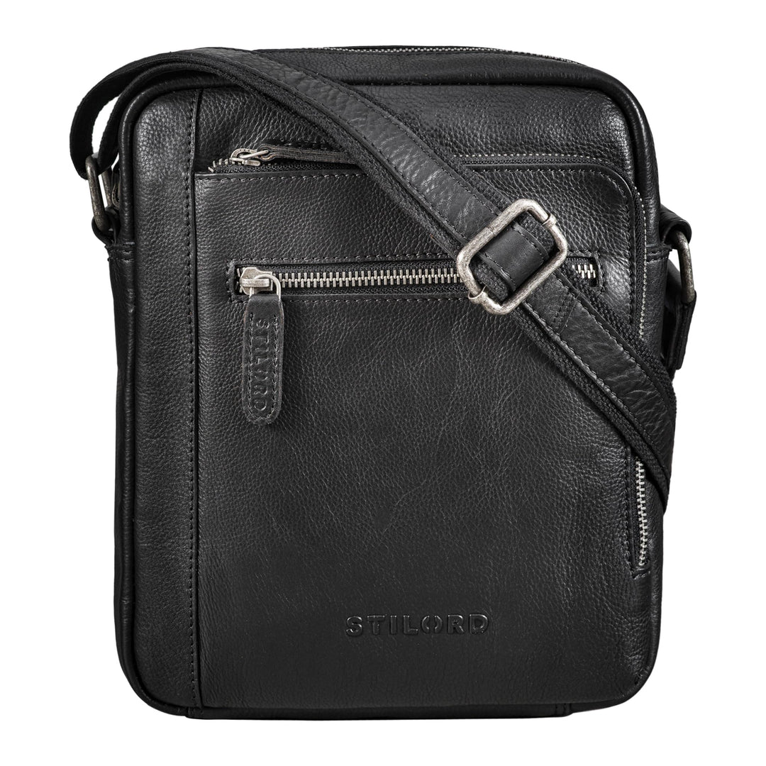 STILORD 'Bruce' Vintage Herrentasche Ledertasche Kleine Umhängetasche für Männer 9.7 Zoll iPad Tasch