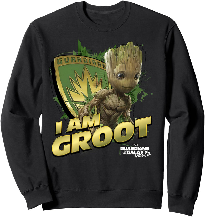 Marvel Guardians Vol.2 I AM GROOT Shield Splash Sweatshirt