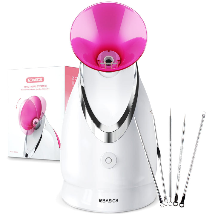 Gesichtssauna - EZBASICS Nano Ionic Gesichtsdampfer Warmer Nebel Heim-Sauna SPA Gesichts-Befeuchter
