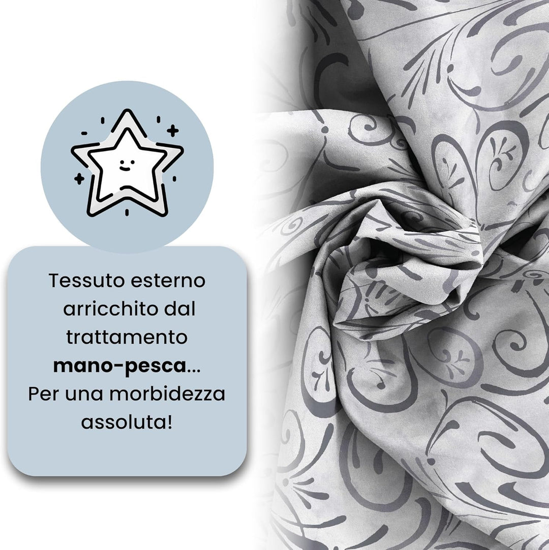 Fantasy Estivo Doubleface Sommersteppdecke, 170x270cm, Ornato, Microfiber, Einzeln Ornato Einzelne,