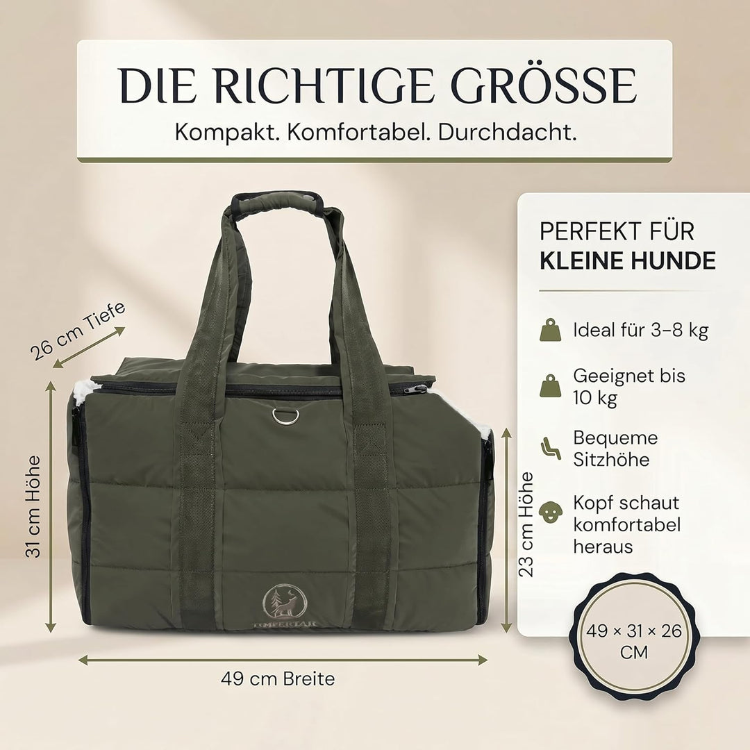 2-in-1 Hundetasche für kleine Hunde 10kg – Hundetragetasche &amp; Reisedecke – Tragetasche für Welpen &amp;