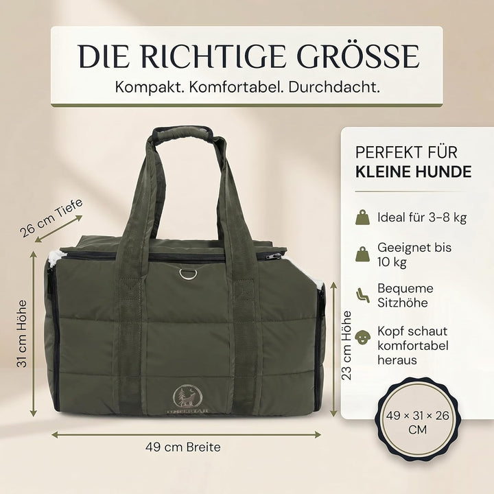 2-in-1 Hundetasche für kleine Hunde 10kg – Hundetragetasche &amp; Reisedecke – Tragetasche für Welpen &amp;
