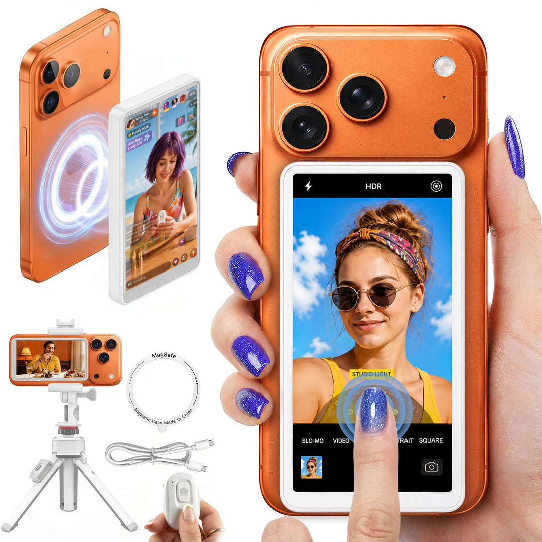 Beinhome Touchscreen Selfie Monitor für iPhone 7-17 (Weiss), Weiss