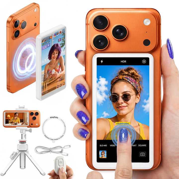 Beinhome Touchscreen Selfie Monitor für iPhone 7-17 (Weiss), Weiss