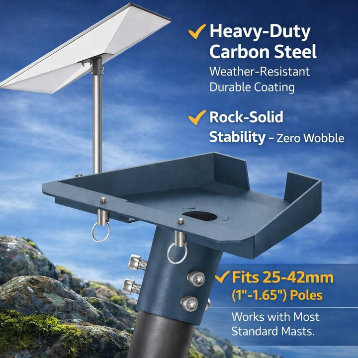 Starlink Gen 3 Rohradapter 25–42 mm – Premium Montagekit für Starlink Standard Gen 3 / V4 Kickstand