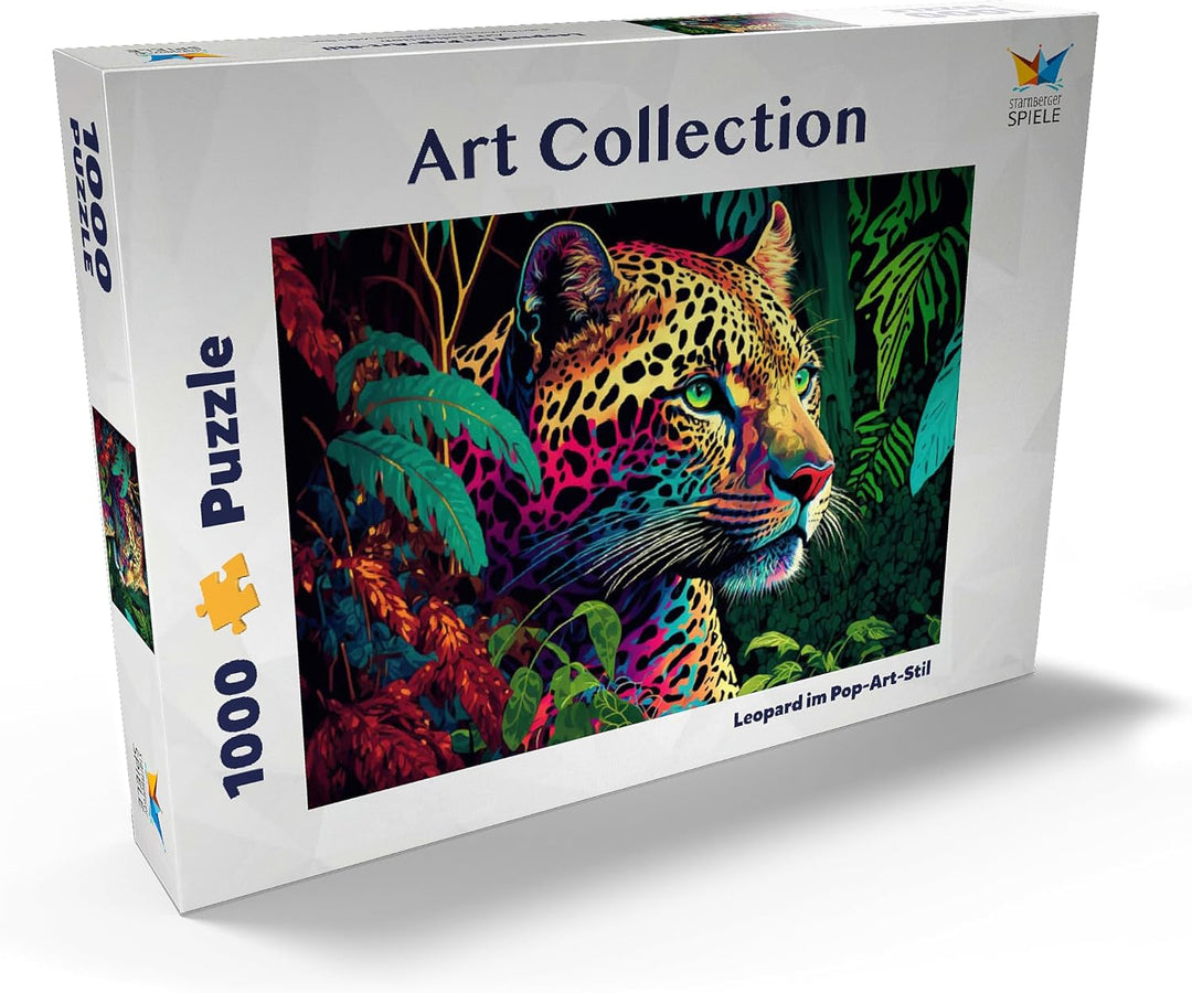 Leopard im Pop-Art-Stil - Premium 1000 Teile Puzzle - MyPuzzle Sonderkollektion von Starnberger Spie