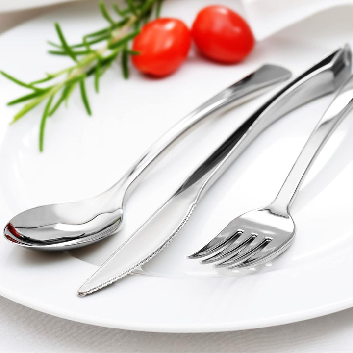 GRÄWE Tafelbesteck 200 teilig für 50 Personen, Besteck aus Kunststoff inkl. Gastrokasten - wiederver