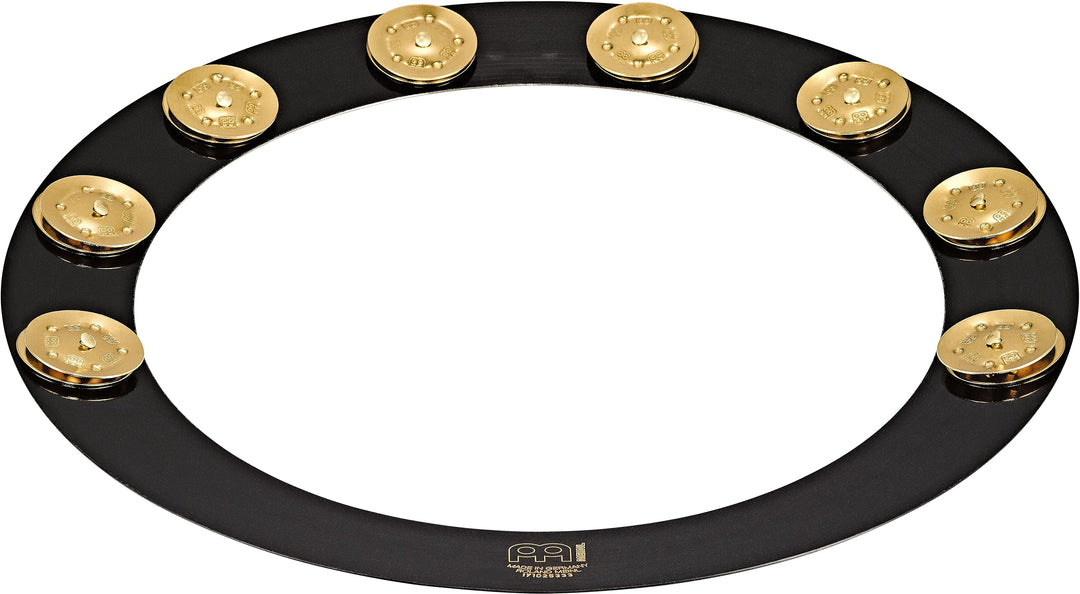 Meinl Cymbals Backbeat Pro Tamburin — 13 Zoll Messing Ring mit Messing Glöckchen für Snare Drums — S