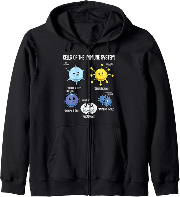 Immune System Immunsystem Immunologe Biologie Immunbiologie Kapuzenjacke