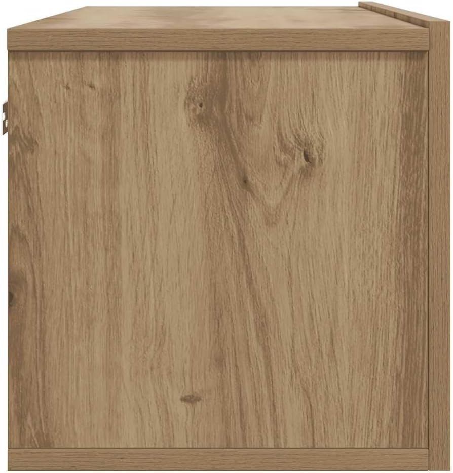 vidaXL TV-Wandschrank Artisan-Eiche 100x30x30 cm Holzwerkstoff, HiFi-Schrank, TV-Konsole, TV-Möbel,