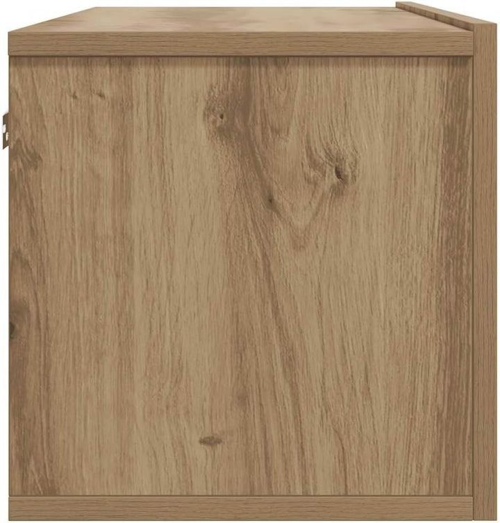 vidaXL TV-Wandschrank Artisan-Eiche 100x30x30 cm Holzwerkstoff, HiFi-Schrank, TV-Konsole, TV-Möbel,