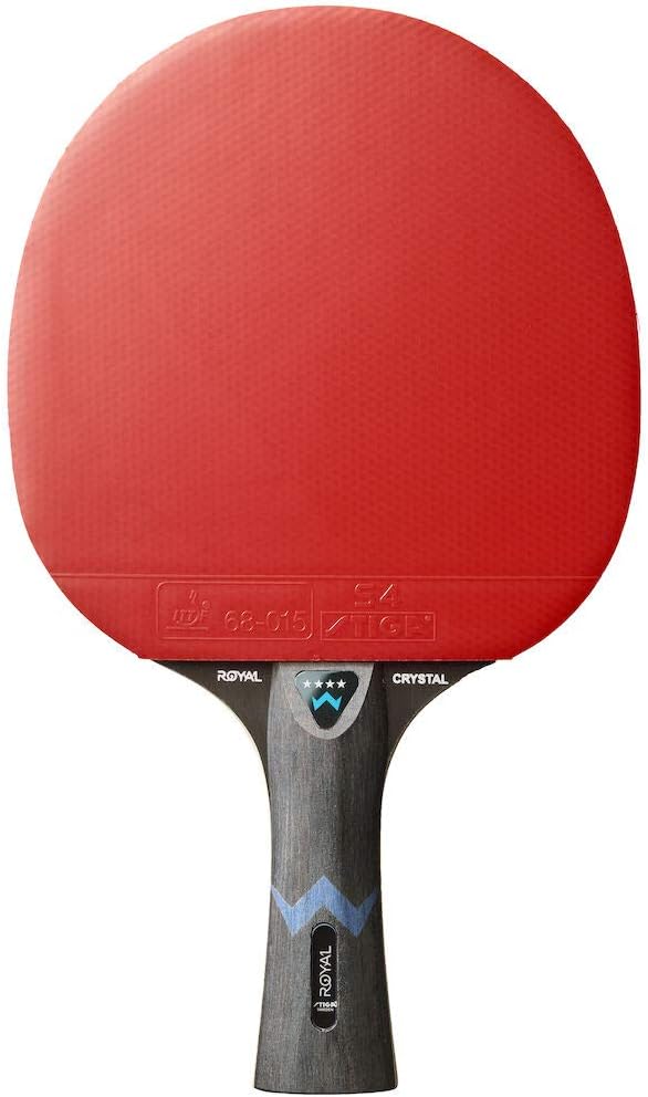 Stiga Royal 4-Star Table Tennis Ping Pong Bat, Black/Red Einzelbett, Einzelbett