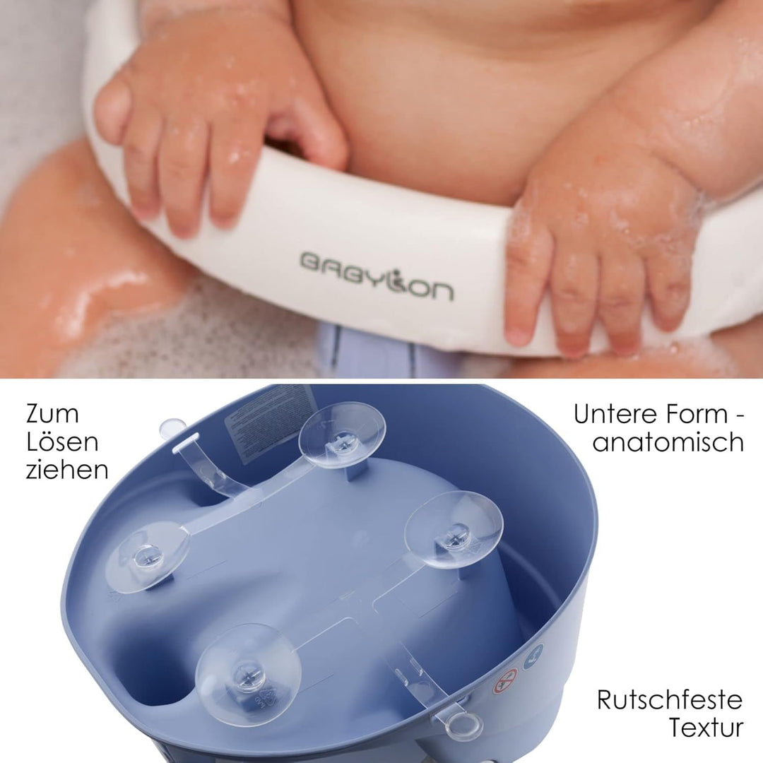 BABYLON Baby Badesitz für Badewanne Nemo – Badewannensitz Baby ab 6 Monate – Rutschfester Baby Bath