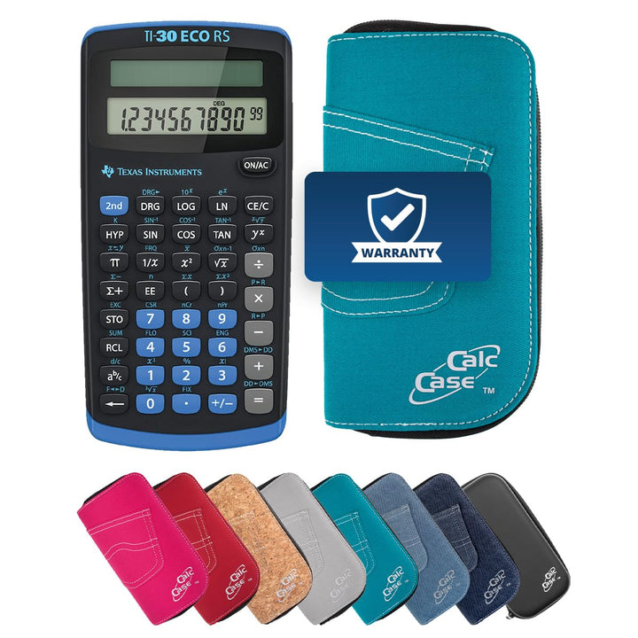 Texas Instruments TI-30 ECO RS Taschenrechner – wissenschaftlicher Taschenrechner für Schule, solarb