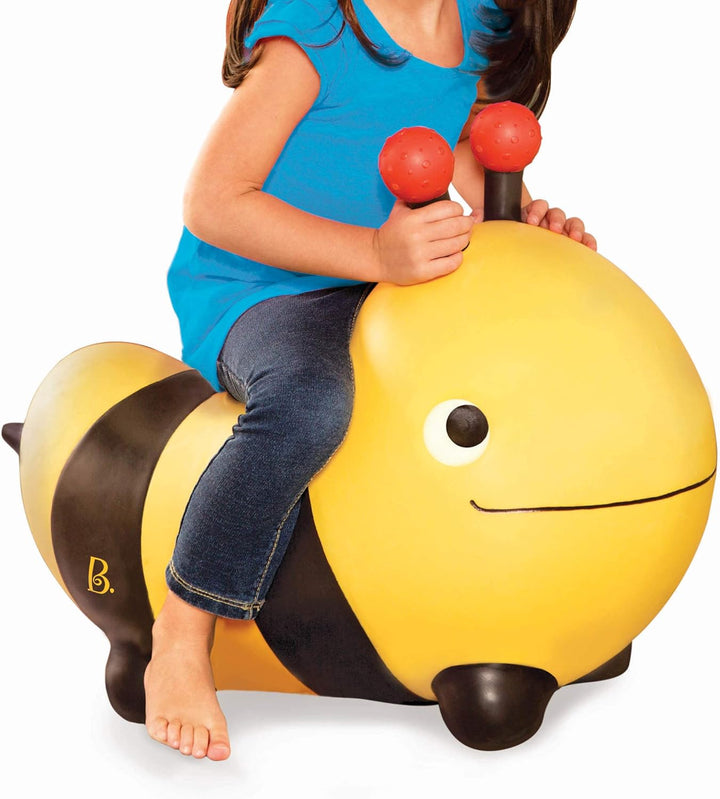 B. toys by Battat Hüpfball Biene Bouncer Bumble Bee mit Handpumpe, für Kinder ab 18 Monaten, Biene