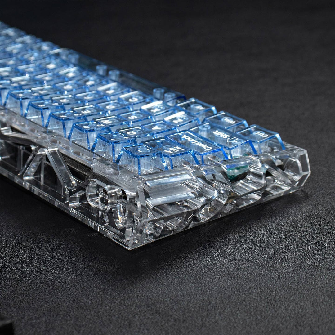 Sumgsn Mechanische Tastatur Gehäuse Transparentes Tastaturgehäuse Kompatibel mit Wooting60/HM66/Mad6