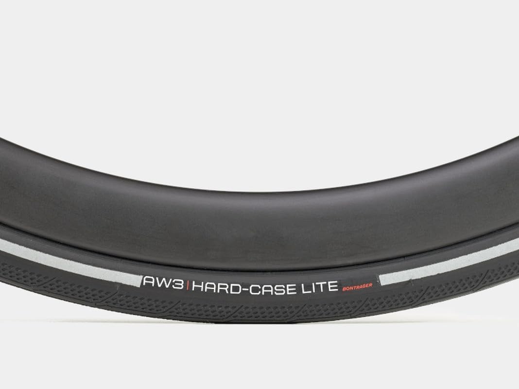Bontrager AW3 Hard-Case Lite Reflective Rennrad Fahrrad Reifen 700 x 25 schwarz