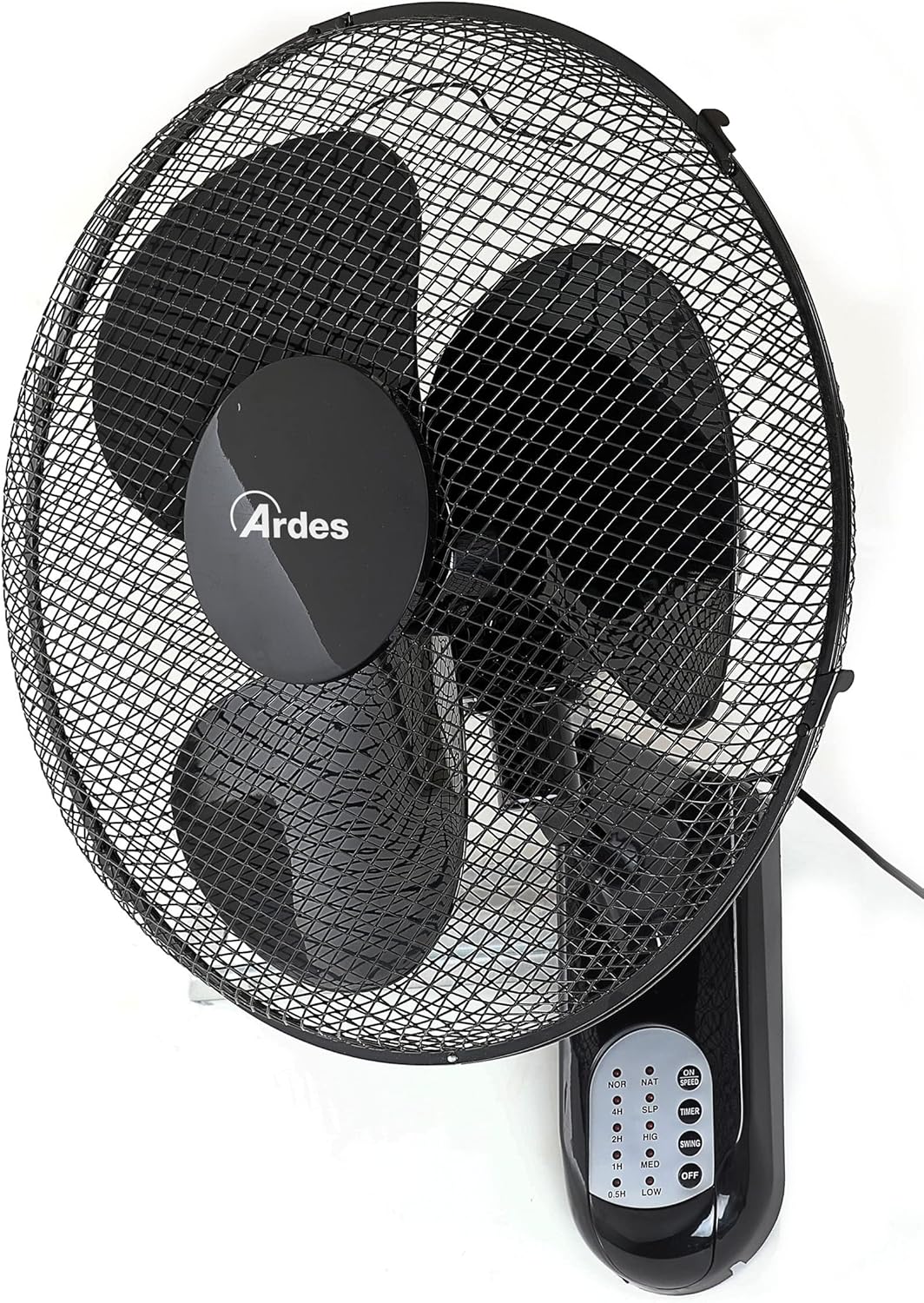 ARDES - AR5W40R Wandventilator mit 3 rotierenden Flügeln (40 cm), Fernbedienung, automatische Oszill