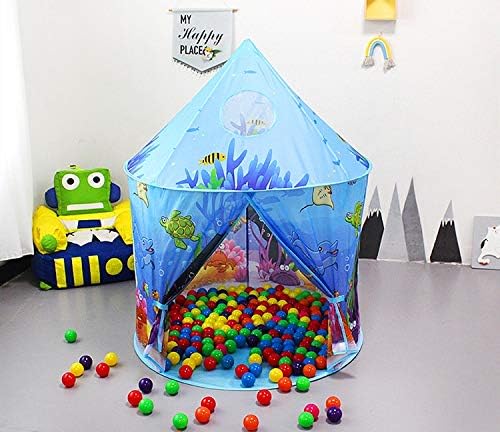 Benebomo Kinderzelt,Spielzelt,Blau, Ozean,Spielzelt Jungen,Spielzelt mädchen,Zelt kinderzimmer,Gebur