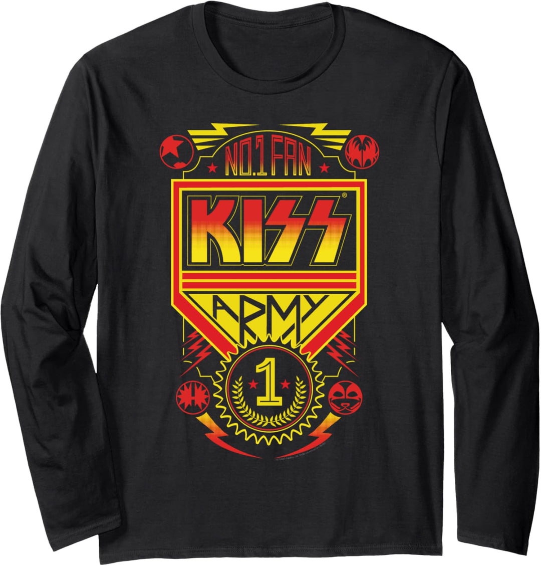 Kiss – #1 Fan Langarmshirt