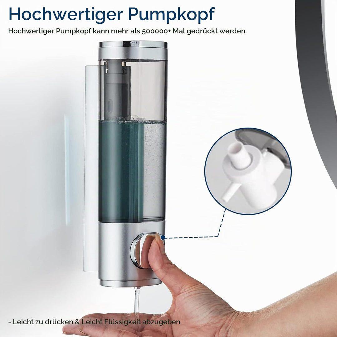 modunful Shampoo Conditioner Dispenser, Shower Dispenser Drill-Free Shampoo Dispenser für Dusche Wan